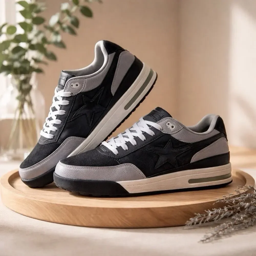 Size 11 Bape RODSTA Snakeskin Black Grey White OG BOX